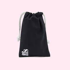 Drawstring Travel Pouch - Black